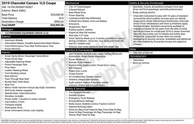 2019 Chevrolet Camaro 1LS