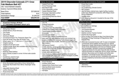 2019 Chevrolet Colorado 4WD Z71