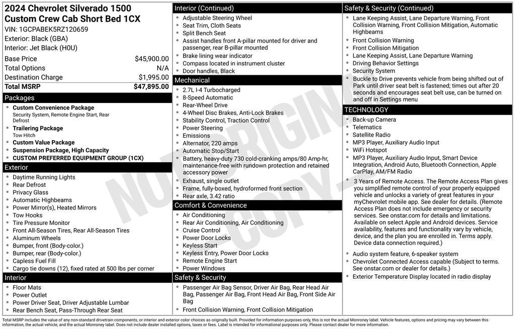2024 Chevrolet Silverado 1500 Custom