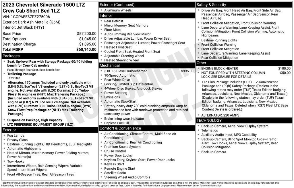 2023 Chevrolet Silverado 1500 LTZ