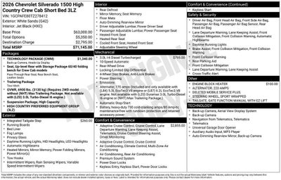 2026 Chevrolet Silverado 1500 High Country