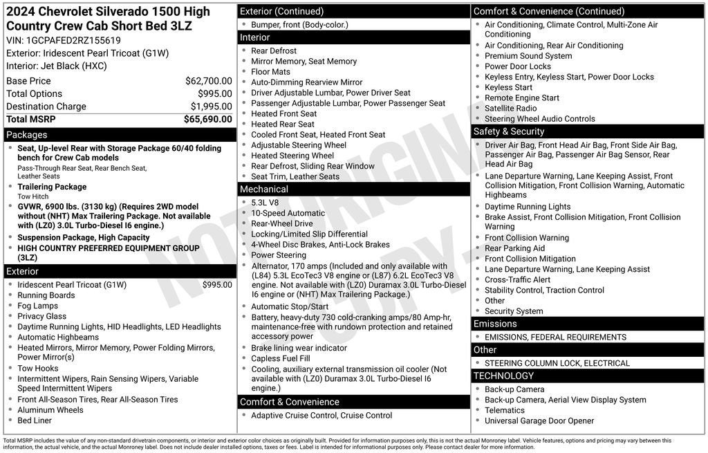 2024 Chevrolet Silverado 1500 High Country