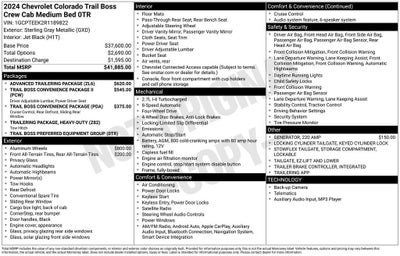 2024 Chevrolet Colorado Trail Boss
