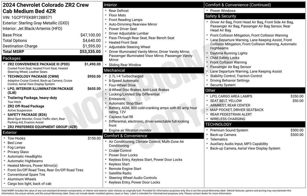 2024 Chevrolet Colorado ZR2