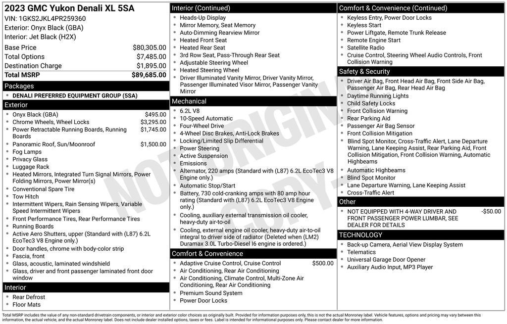 2023 GMC Yukon XL Denali