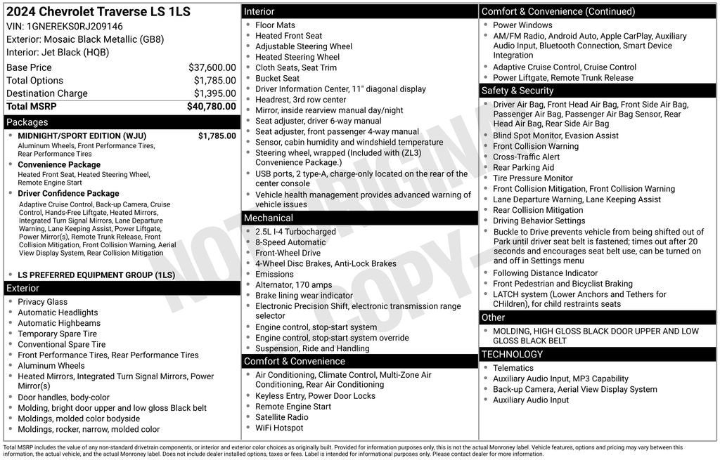 2024 Chevrolet Traverse LS
