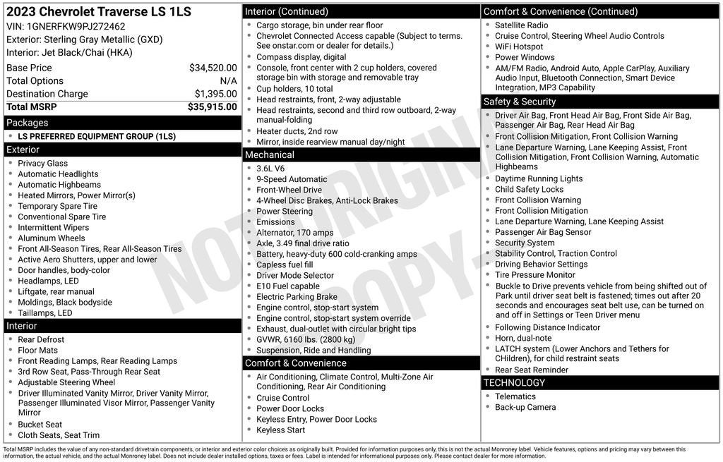 2023 Chevrolet Traverse LS