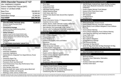 2026 Chevrolet Traverse LT