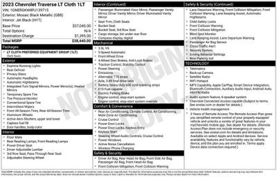 2023 Chevrolet Traverse LT Cloth