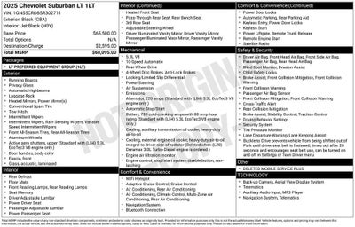 2025 Chevrolet Suburban LT