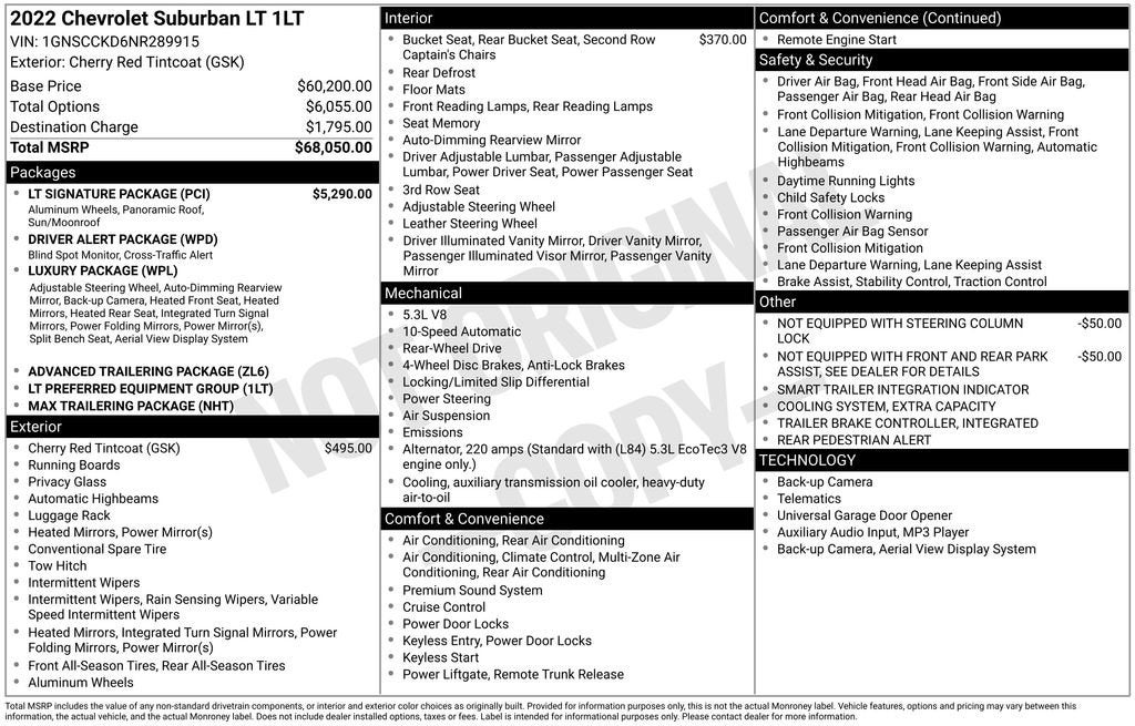 2022 Chevrolet Suburban LT