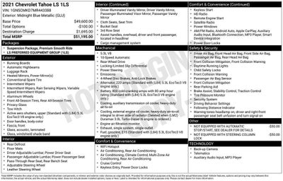 2021 Chevrolet Tahoe LS