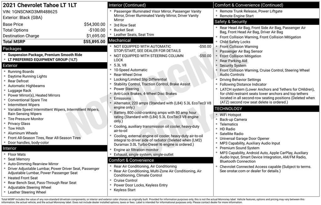 2021 Chevrolet Tahoe LT