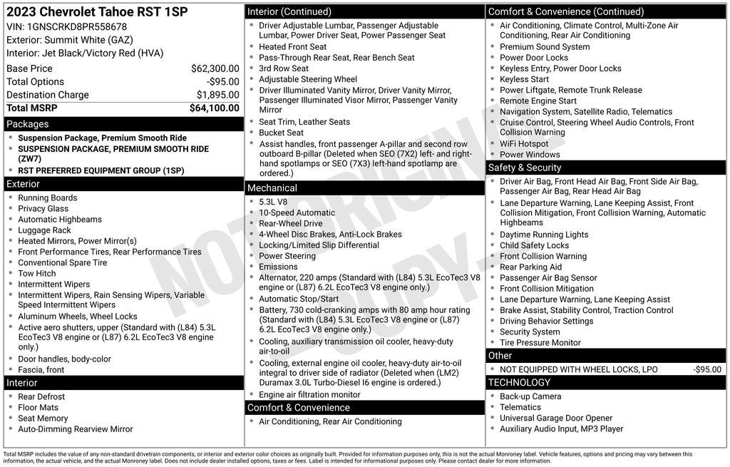 2023 Chevrolet Tahoe RST