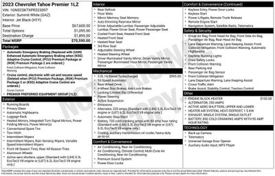 2023 Chevrolet Tahoe Premier