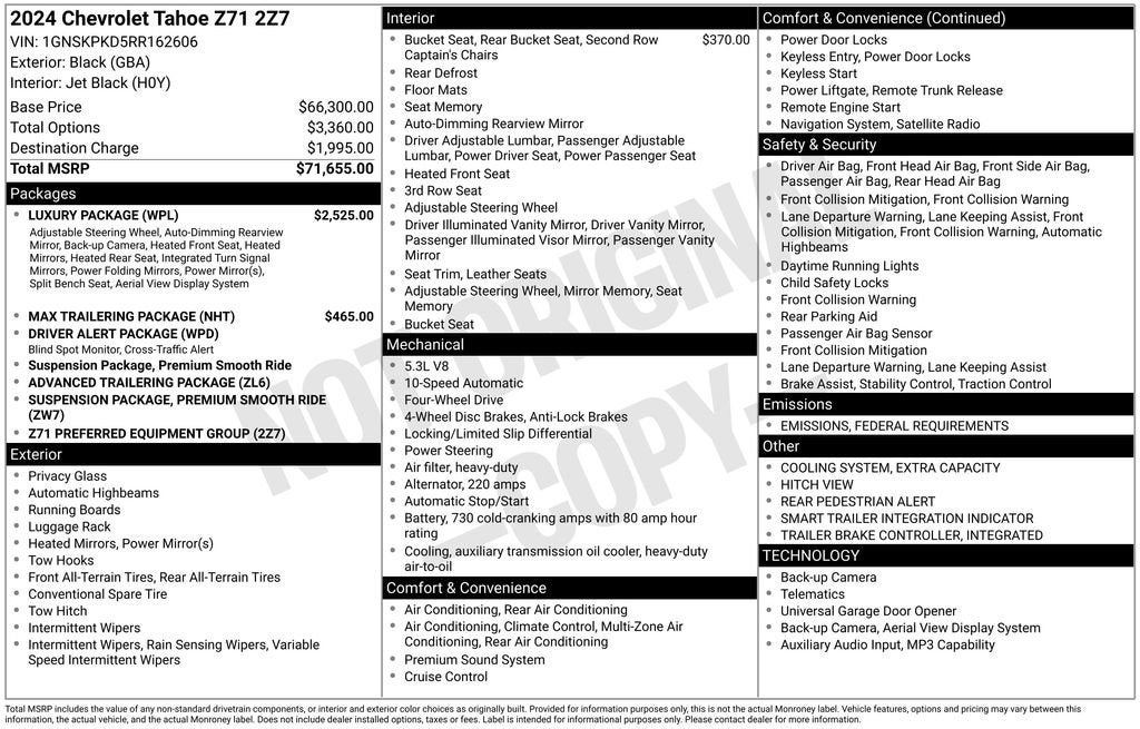 2024 Chevrolet Tahoe Z71