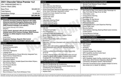 2021 Chevrolet Tahoe Premier