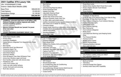 2021 Cadillac XT6 Luxury