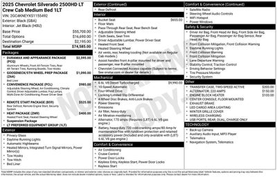 2025 Chevrolet Silverado 2500 HD LT