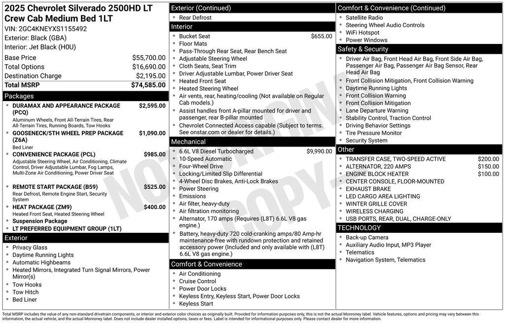 2025 Chevrolet Silverado 2500 HD LT