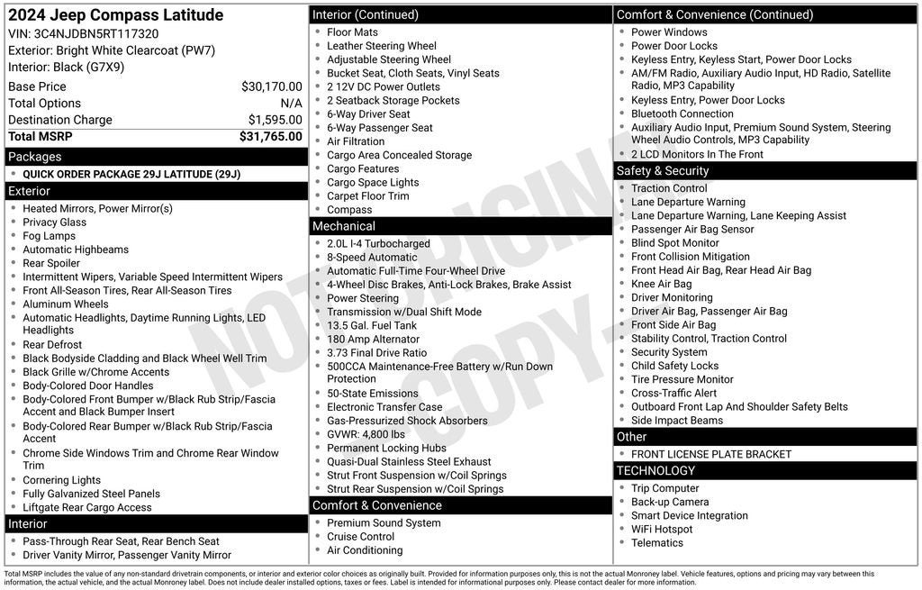 2024 Jeep Compass Latitude 4x4