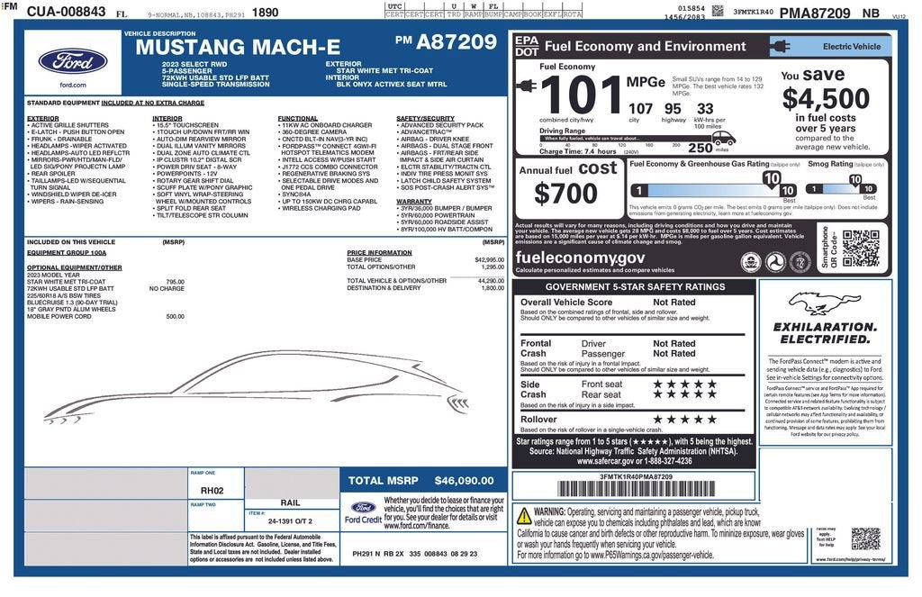 2023 Ford Mustang Mach-E Select