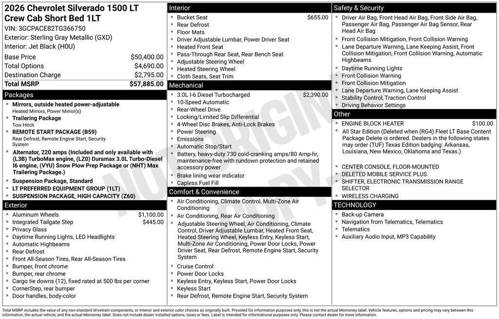2026 Chevrolet Silverado 1500 LT