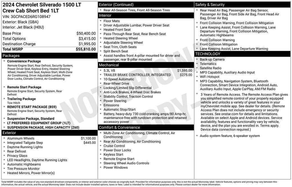 2024 Chevrolet Silverado 1500 LT