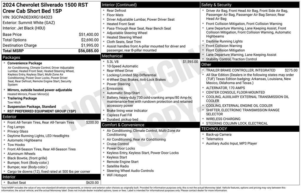 2024 Chevrolet Silverado 1500 RST