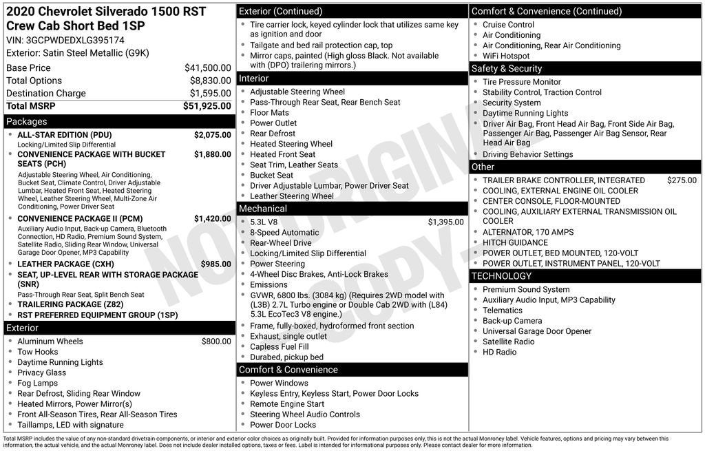 2020 Chevrolet Silverado 1500 RST