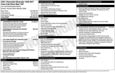 2021 Chevrolet Silverado 1500 RST