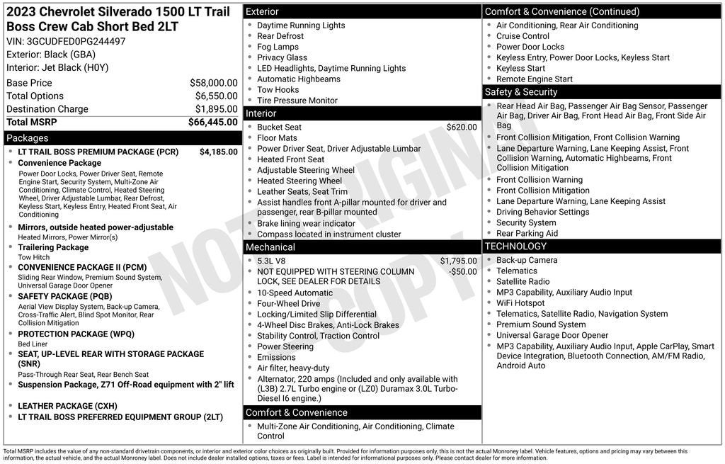 2023 Chevrolet Silverado 1500 LT Trail Boss