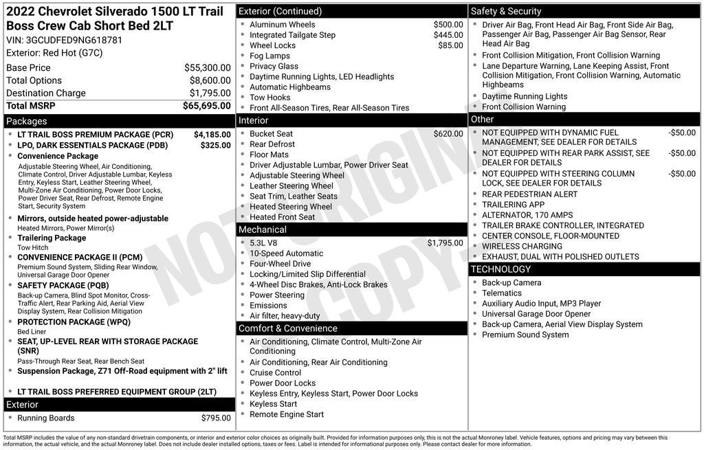 2022 Chevrolet Silverado 1500 LT Trail Boss