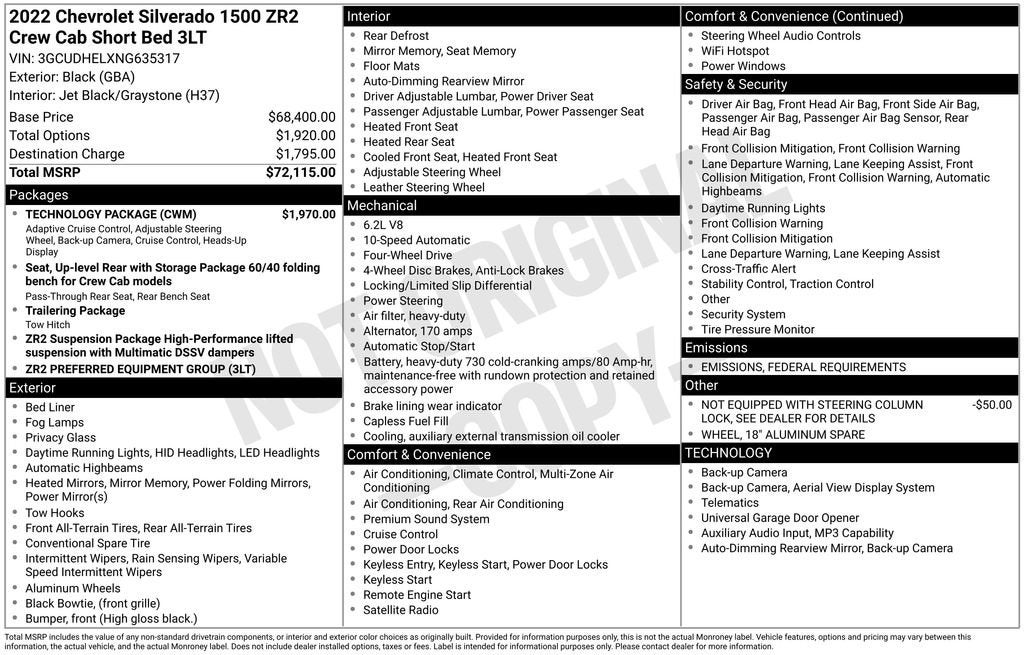 2022 Chevrolet Silverado 1500 ZR2