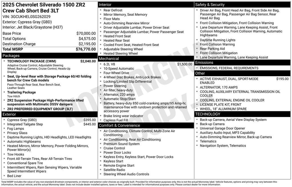2025 Chevrolet Silverado 1500 ZR2