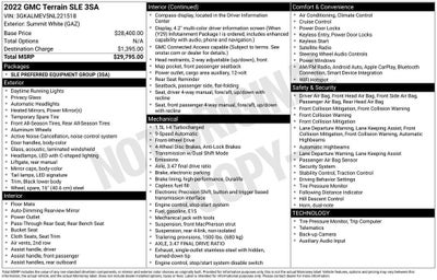 2022 GMC Terrain SLE