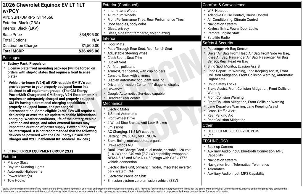 2026 Chevrolet Equinox EV LT