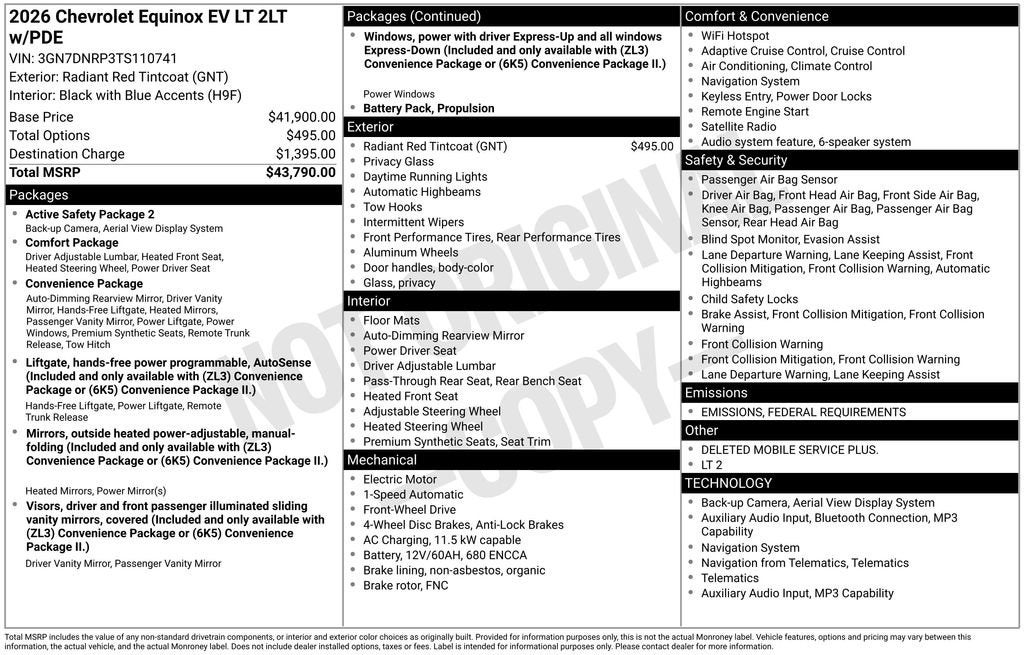 2026 Chevrolet Equinox EV LT
