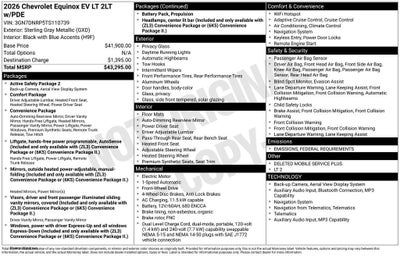 2026 Chevrolet Equinox EV LT
