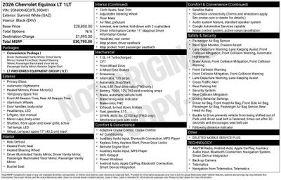 2026 Chevrolet Equinox LT