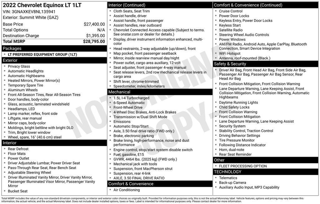 2022 Chevrolet Equinox LT