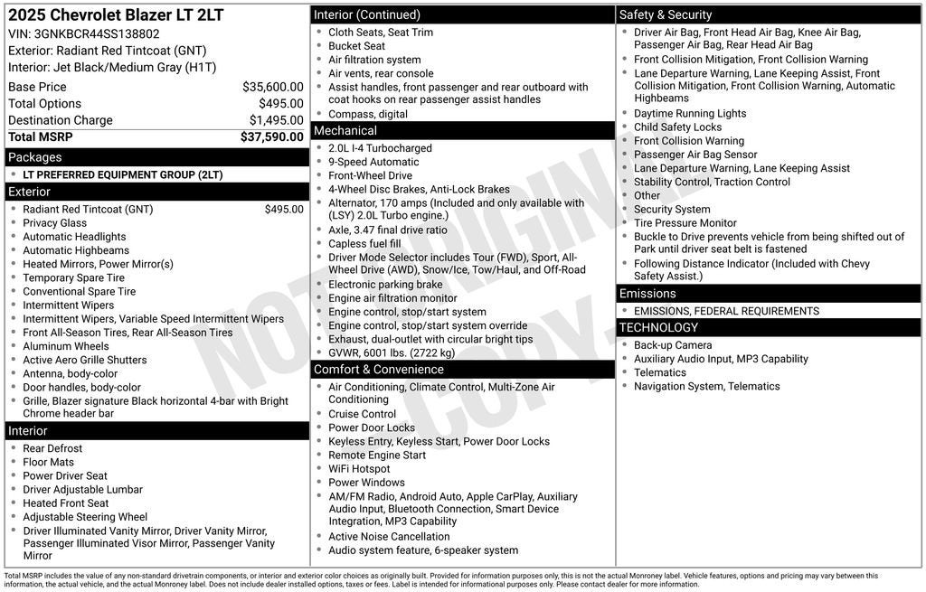 2025 Chevrolet Blazer 2LT