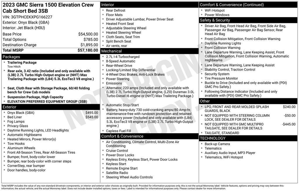 2023 GMC Sierra 1500 Elevation