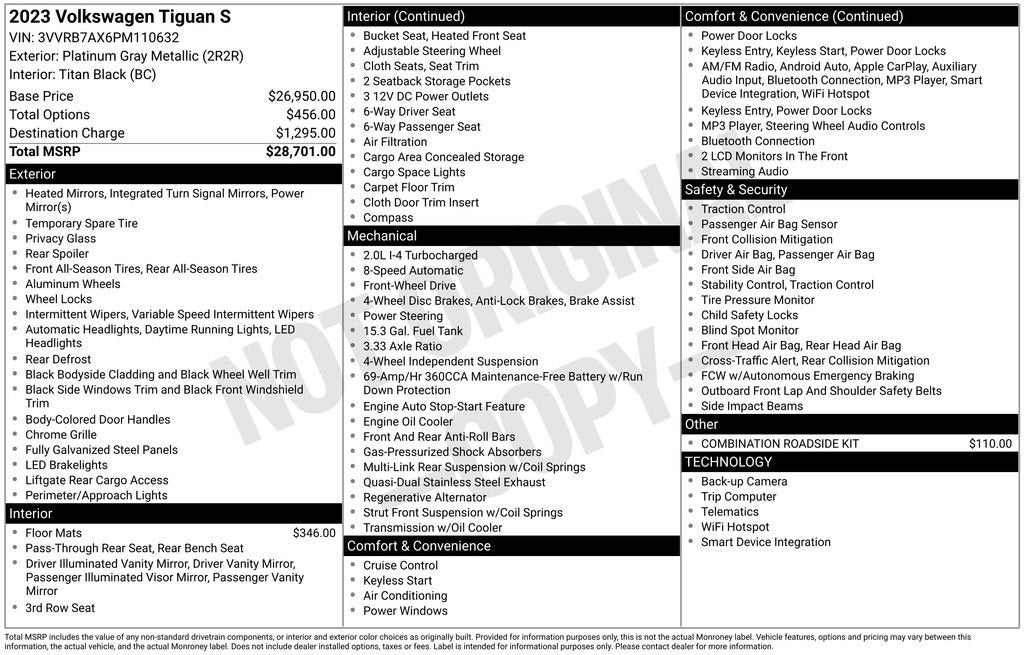 2023 Volkswagen Tiguan S