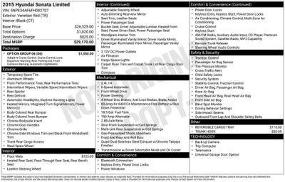 2015 Hyundai Sonata 2.4L Limited
