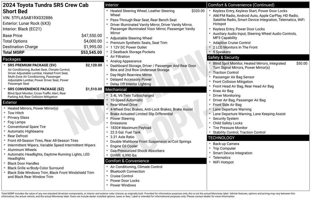 2024 Toyota Tundra 2WD SR5