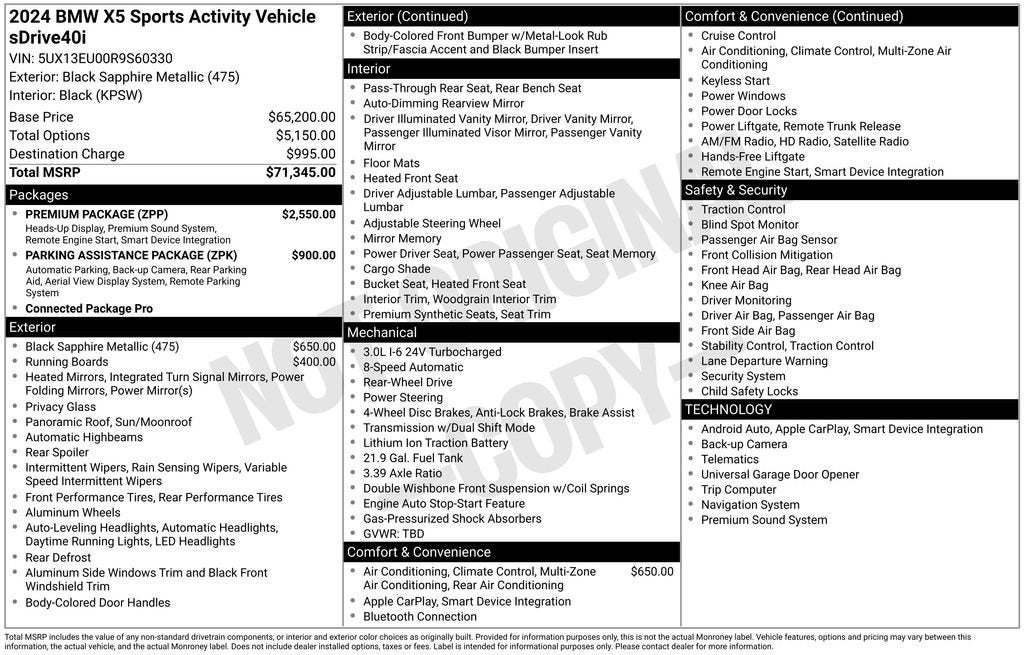 2024 BMW X5 sDrive40i
