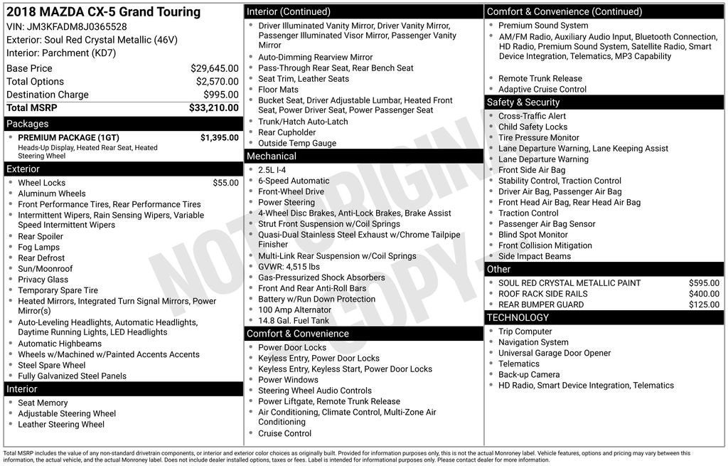 2018 Mazda Mazda CX-5 Grand Touring