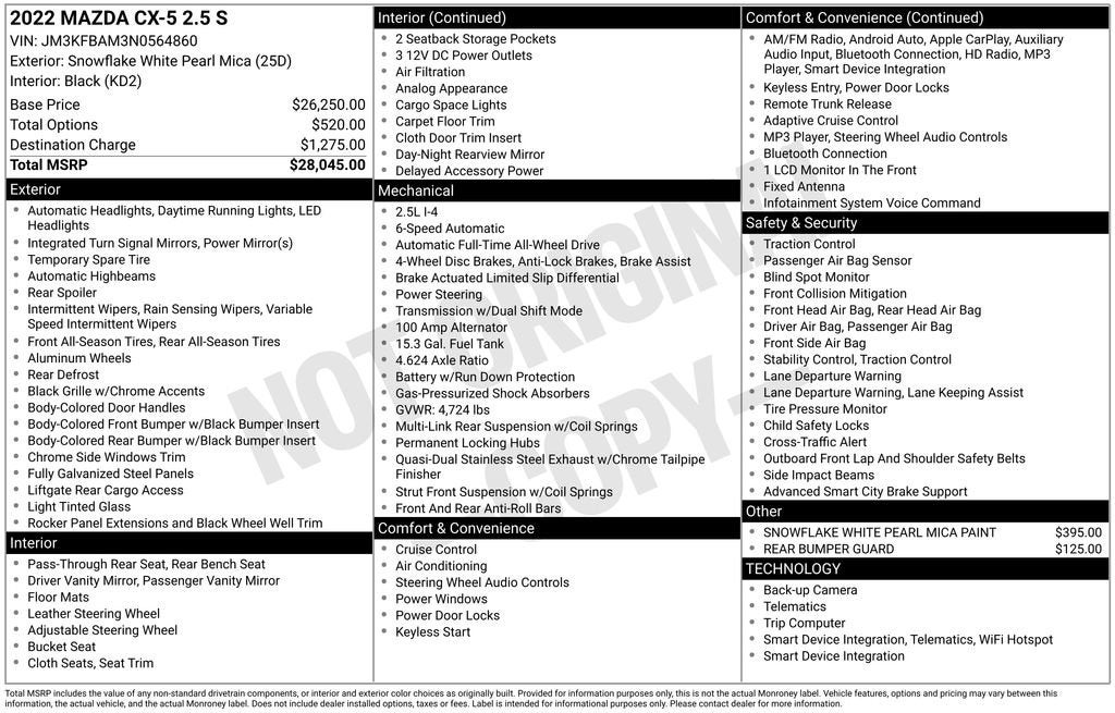 2022 Mazda Mazda CX-5 2.5 S