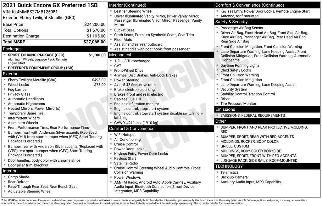 2021 Buick Encore GX Preferred